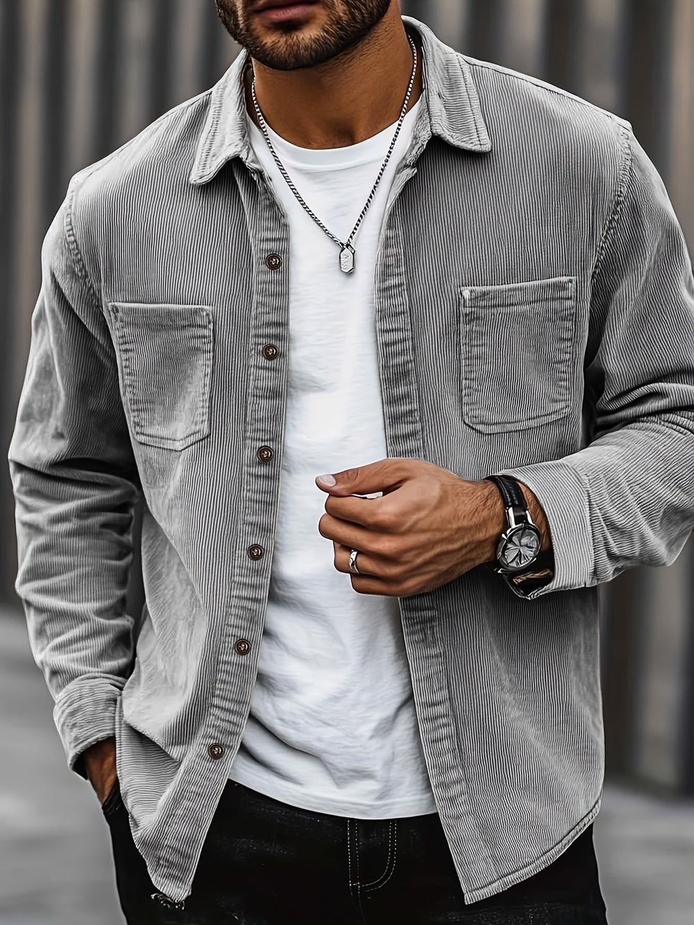 Johan™ Men's Corduroy Shirt Jacket - Stylish & Versatile Outerwear for Every Season