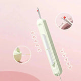 Needle Threader with Seam Ripper – Stainless Steel Tips, 10.4cm & 3 Colors