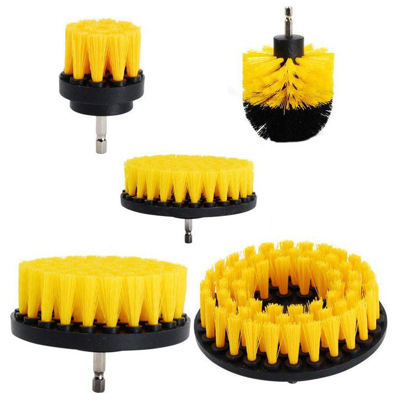 Drill Brush Cleaning Set – Fits Standard Chucks, Scratch-Free Polypropylene Bristles