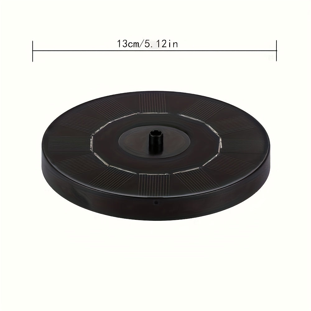 Solar Water Pump – 1.7W Panel, Multiple Nozzles & Fountain/Pond Use