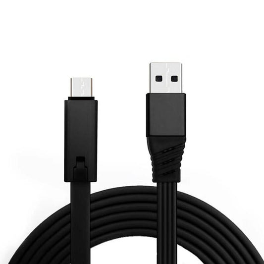 Adjustable Charging Cable – 150cm Cuttable Length & USB-C/Android/iPhone Compatible