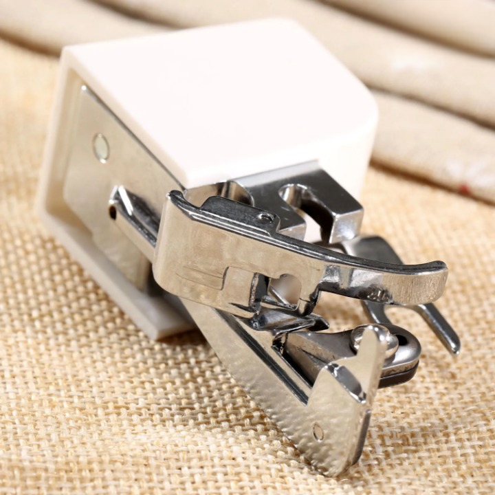 Side-Cutter Sewing Machine Presser Foot – Metal, Low-Shank, Overlock Edge Finish
