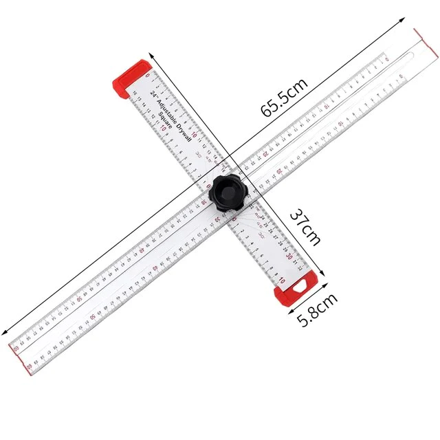 Metal Angle Ruler with Caliper – Precision Angle & Depth Measurement Tool