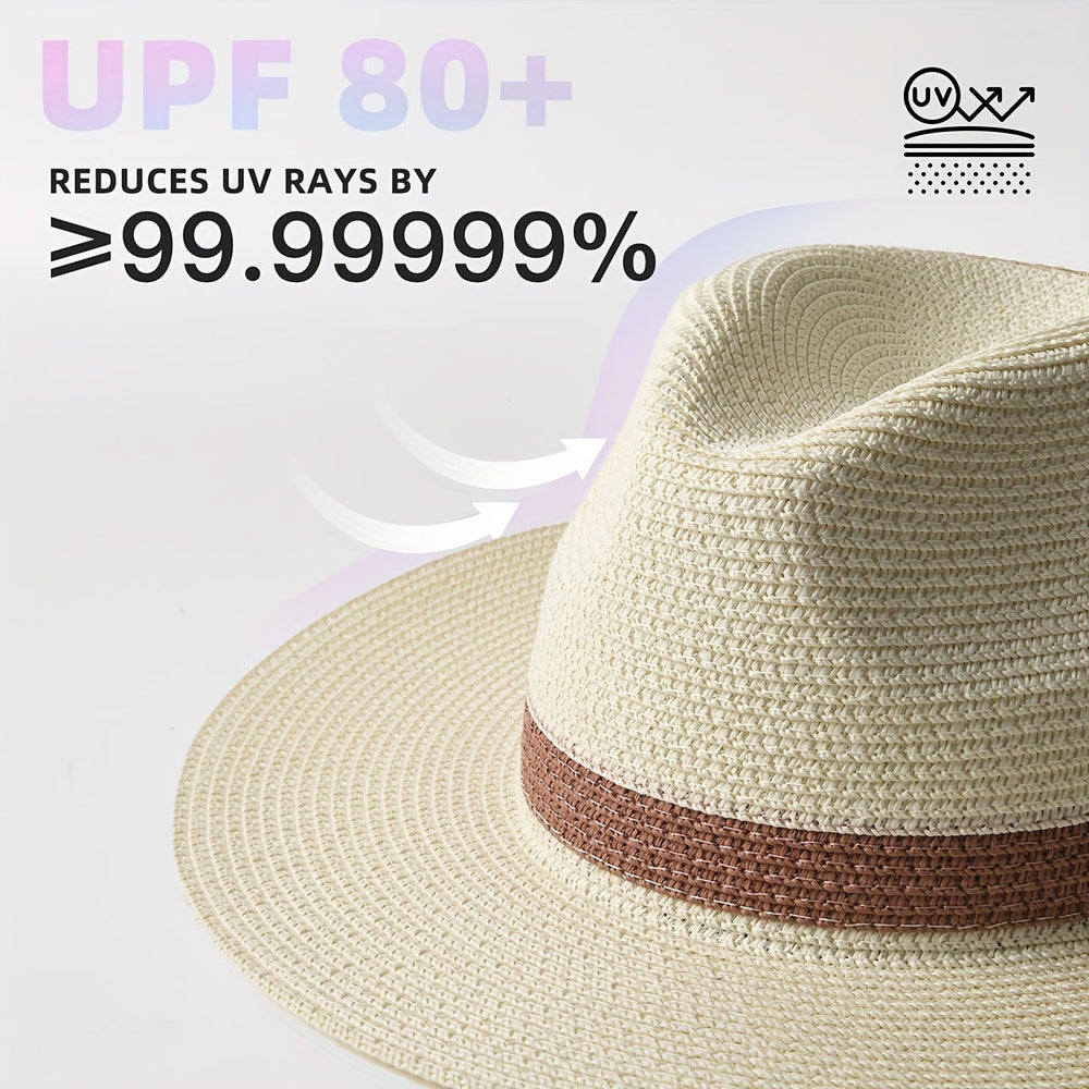 Enhanced Product Title: "Stylischer Panama Sonnenhut mit Breiter Krempe aus Papierfaser – UV-Schutz & Atmungsaktives Design für Damen und Herren" 

This title includes keywords that potential customers might search for, highlights key features, and specif