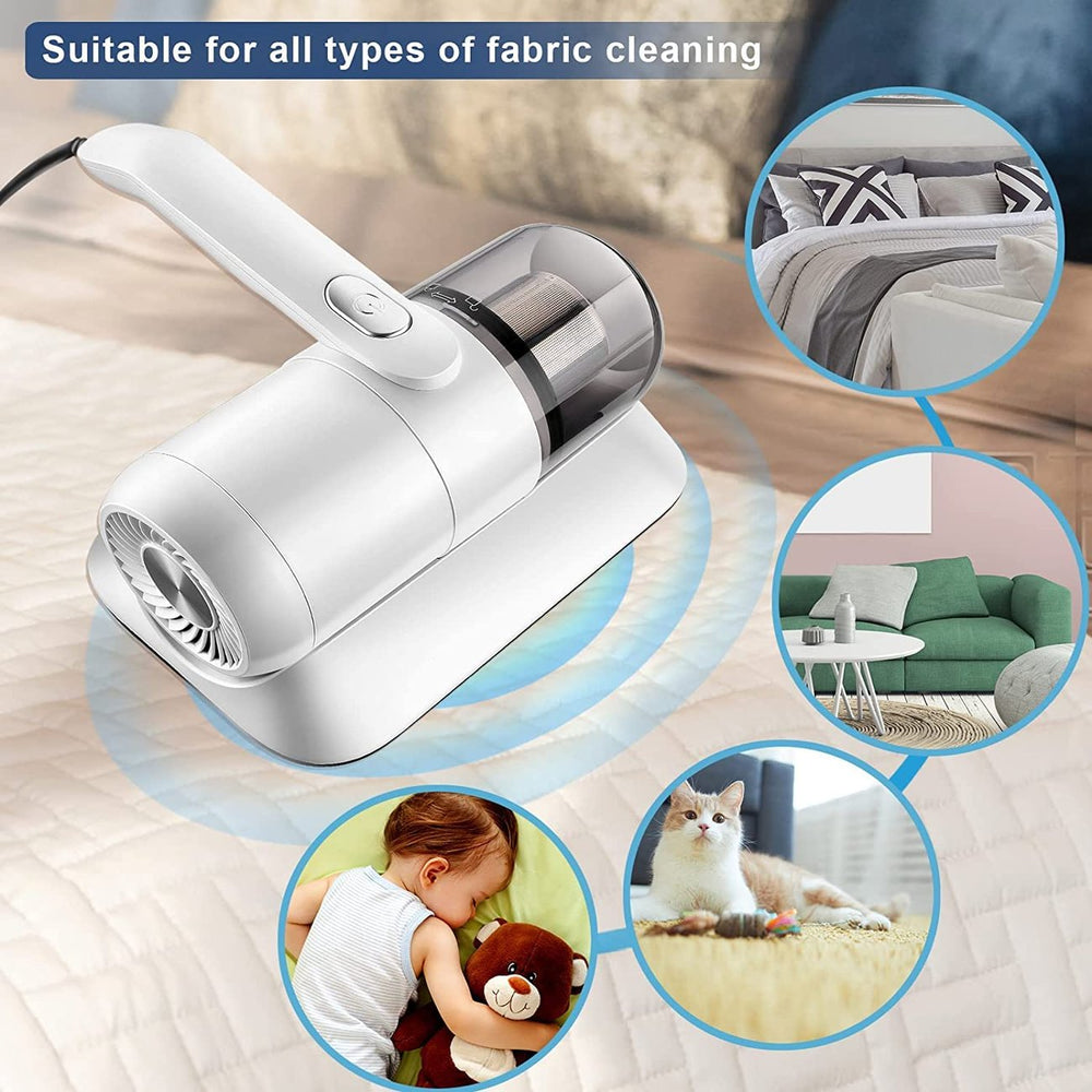 Optimized Product Title: "Handstaubsauger für Textilien – Effizienter Milbenentferner für Bett und Sofa | Ideal für Allergiker" 

This title includes relevant keywords while also emphasizing the product's benefits and target audience.