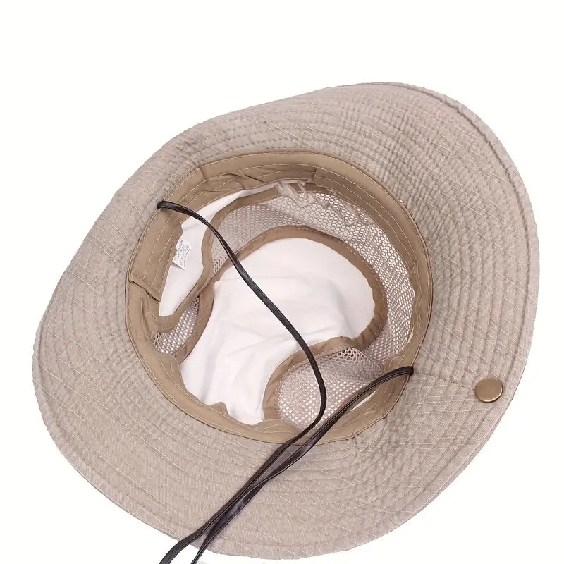 Outdoor Sun Hat – Unisex, Wide Brim, Adjustable Straps & Foldable