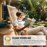 Hands-Free Magnifying Glasses – 5X & 10X Lenses, Adjustable Neck Strap & Desk Stand