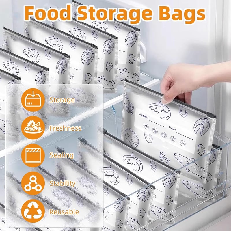 Optimized Product Title: **Wiederverwendbare Aluminiumfolie Frischhalte-Beutel – Bis zu 200 Anwendungen für Frische und Nachhaltigkeit**