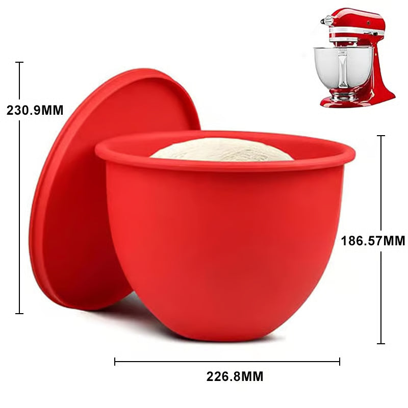 Silicone Mixing Bowl Liner for KitchenAid – 4.5-5 Qt, Non-Stick & Lid