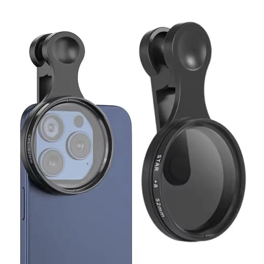 52mm Phone CPL Polarizing Filter – Universal Clip, Glass & Aluminum, Reflection-Free Photos