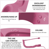 Retro Phone Handset – Ergonomic ABS, USB Plug & Play & Built-in Controls
