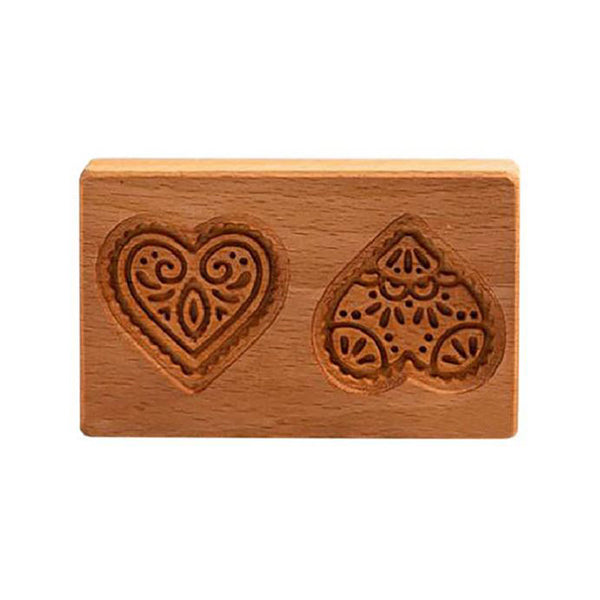 Hand-Carved Wooden Cookie Mold – Non-Stick, 20 Designs & 6–14cm