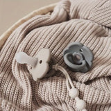 Silicone Pacifier Clip Chain – BPA-Free, Wooden Clip & Bear Design for Babies