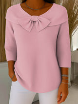 Optimized Product Title: "Helen™ Eleganter Strickpullover mit Schleifendetail – Stilvoller Damenpullover für jeden Anlass" 

This title includes relevant keywords while maintaining clarity and appeal for potential customers.