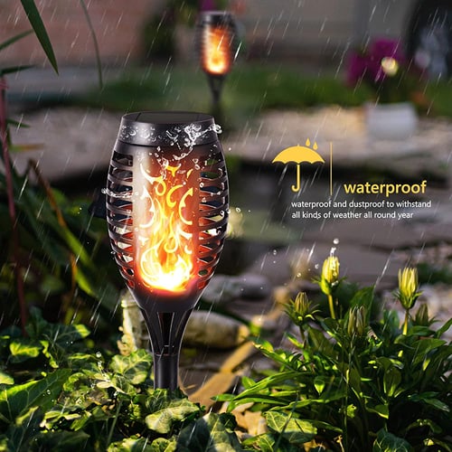 Solar Garden Torch Light – Flickering Flame Effect, IP65 & Dusk-to-Dawn