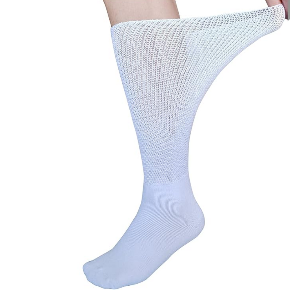 Max Comfort Extra Wide Lymphedema & Diabetic Socks - 2 Pairs for Ultimate Relief and Support