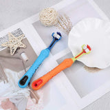 2-Piece Triangular Pet Toothbrush Set - Effective Tartar Control for Healthy Teeth & Gums