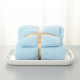 Handtuchset 2-teilig aus Coralfleece