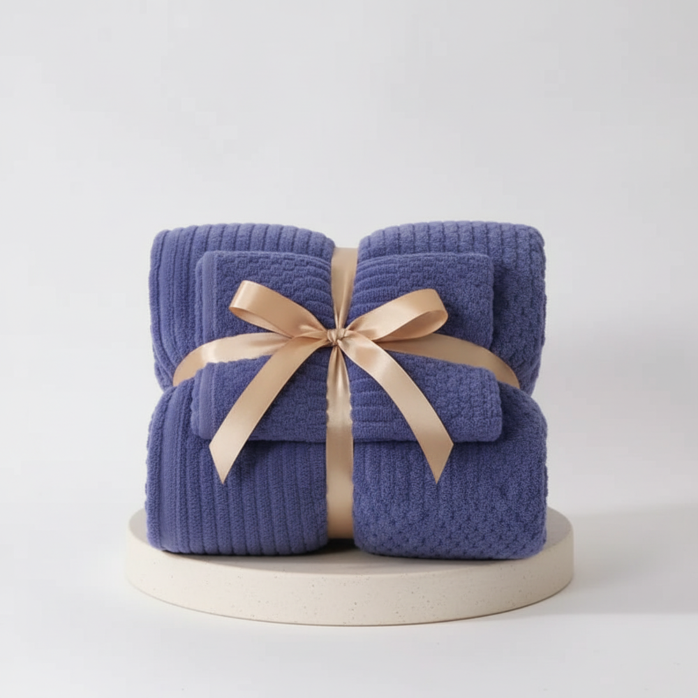 Handtuchset 2-teilig aus Coralfleece