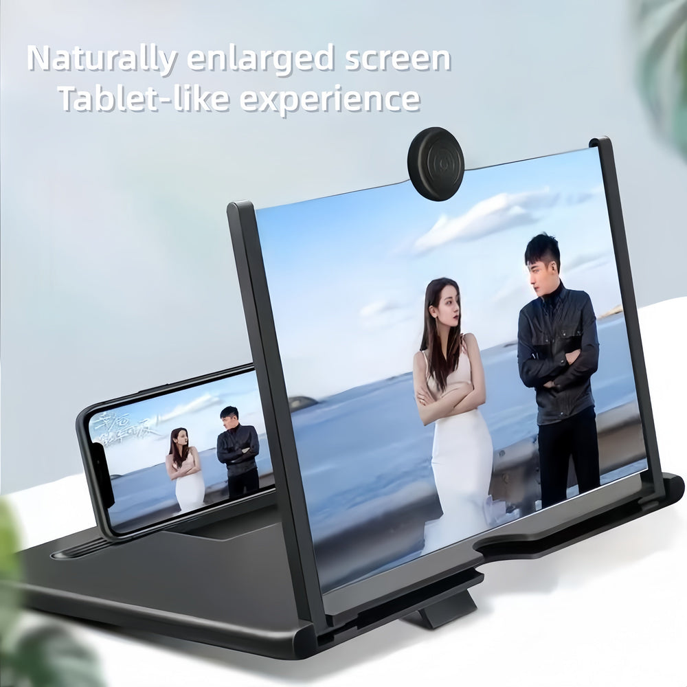 Smartphone Screen Magnifier – 12-Inch HD Lens, Foldable Stand & Universal Compatibility