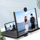 Smartphone Screen Magnifier – 12-Inch HD Lens, Foldable Stand & Universal Compatibility