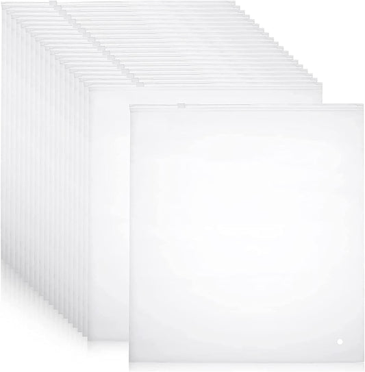20-Pack Multi-Purpose Frosted Zip Storage Bags