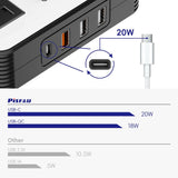 200W Car Inverter - DC 12V to 220V AC Power Converter with USB-C Fast Charging Port - Ideal for Travel & Road Trips