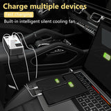 200W Car Inverter - DC 12V to 220V AC Power Converter with USB-C Fast Charging Port - Ideal for Travel & Road Trips