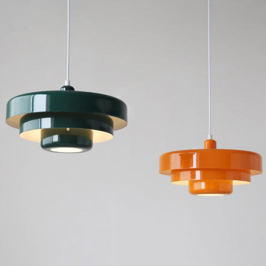 Pendant Lamp – Multi-Layered Metal Shade, Nordic Retro Style & Adjustable Cord