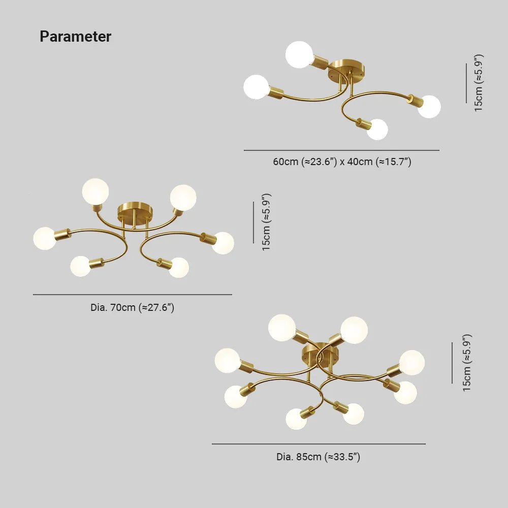 Optimized Product Title: "Moderne Goldene LED Deckenleuchte mit E27 Fassungen – Elegantes Design für Wohnräume" 

This title includes relevant keywords while enhancing clarity and appeal for potential customers.