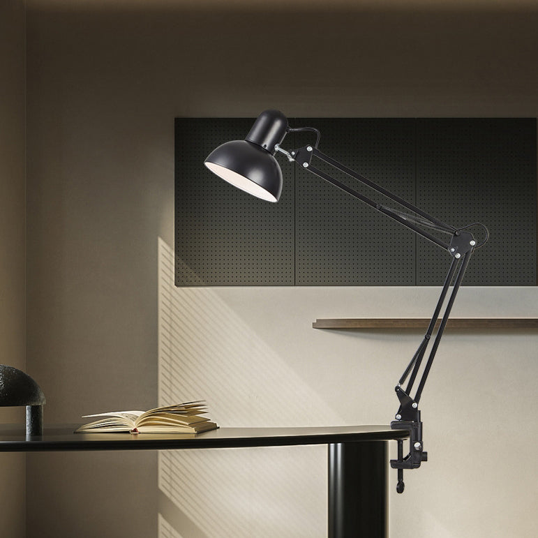 Desk Lamp with Clamp – Adjustable Arm, E26 Socket & 15.5×37 cm