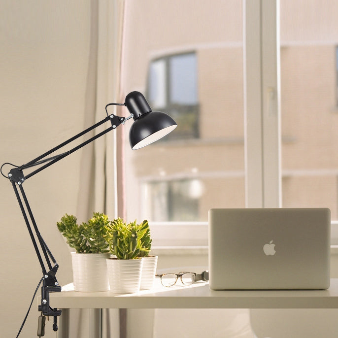 Desk Lamp with Clamp – Adjustable Arm, E26 Socket & 15.5×37 cm