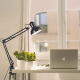 Desk Lamp with Clamp – Adjustable Arm, E26 Socket & 15.5×37 cm