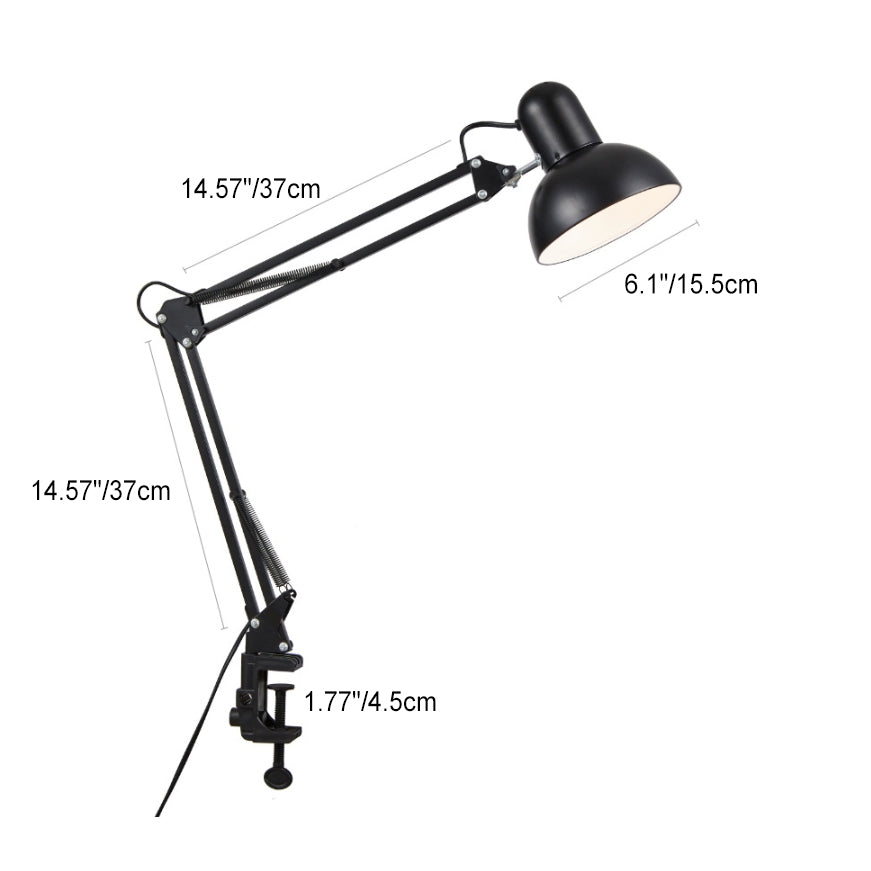 Desk Lamp with Clamp – Adjustable Arm, E26 Socket & 15.5×37 cm