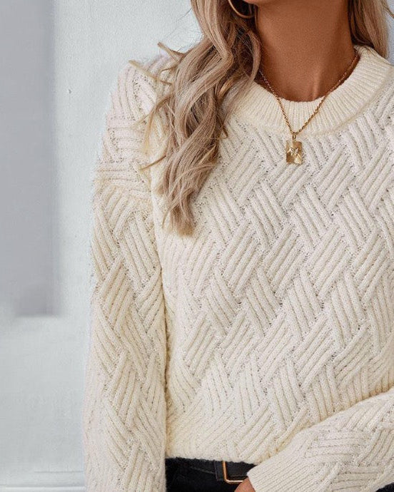 Denise Luxury Knit Sweater - Elegant Women's Pullover for Ultimate Comfort