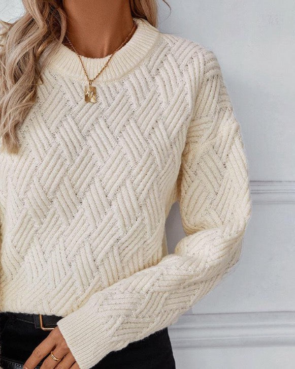 Denise Luxury Knit Sweater - Elegant Women's Pullover for Ultimate Comfort