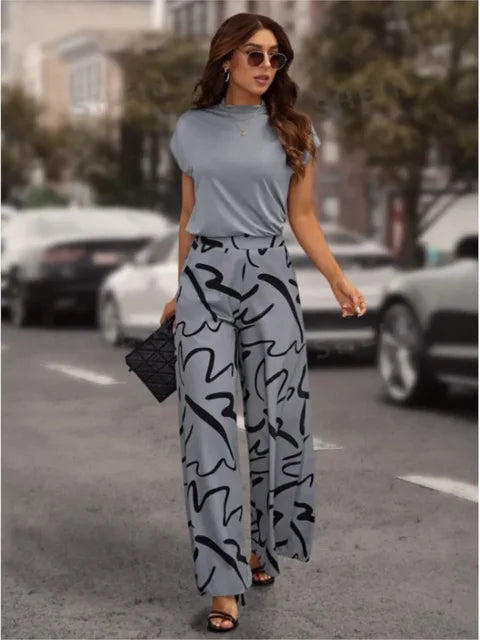 Trendy Printed Women's Pants - Sara