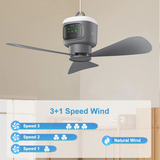Kalsten | Ultimate Outdoor 12000mAh Rechargeable Ceiling Fan with LED Light