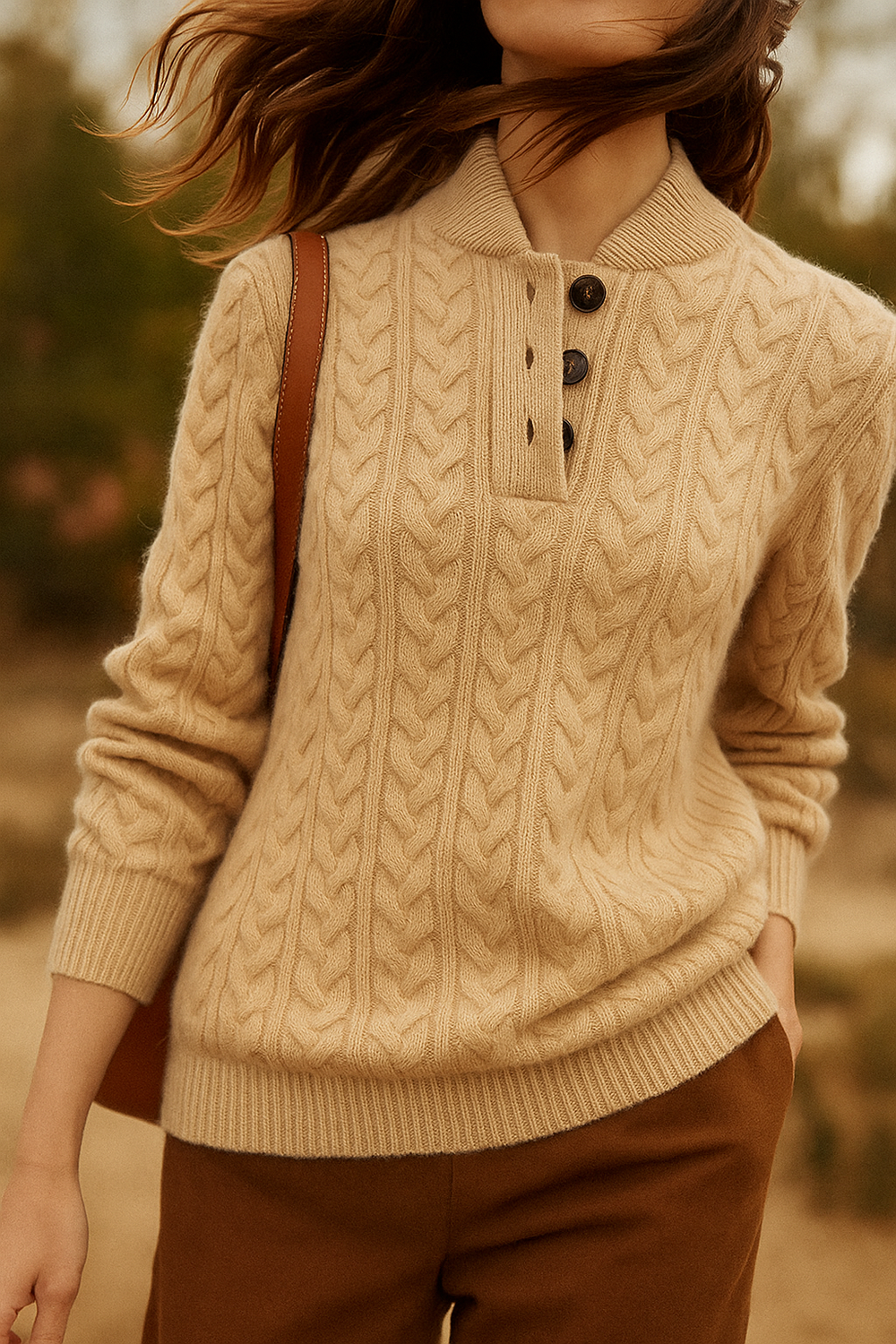 Enhanced Product Title: "Arden Pullover mit Knopfleiste für Damen – Stilvoller, Bequemer Strickpullover in Verschiedenen Farben" 

This title includes relevant keywords and phrases that can help improve visibility and attract potential buyers.