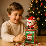 Christmas Building Block Figures – Santa, Elf, Snowman & Tree Sets