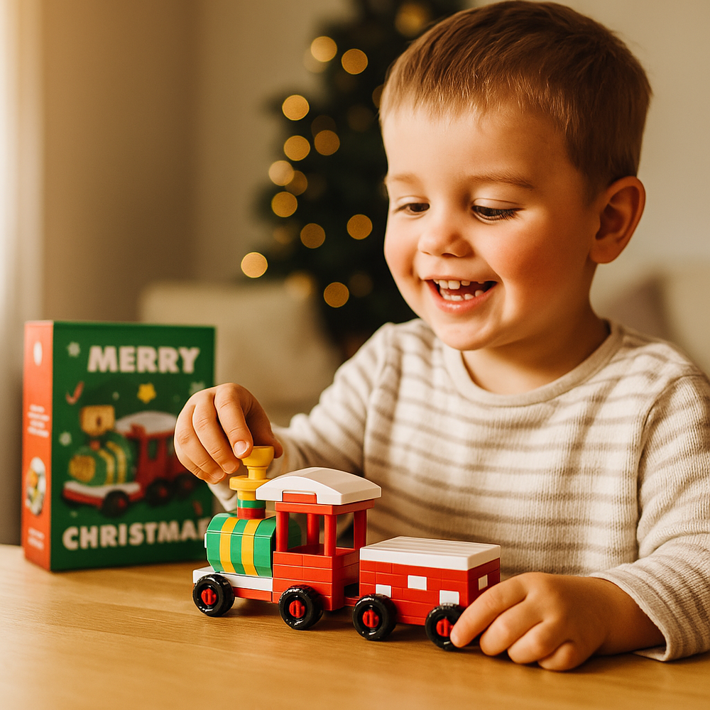 Christmas Building Block Figures – Santa, Elf, Snowman & Tree Sets