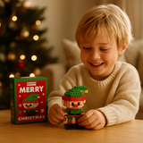 Christmas Building Block Figures – Santa, Elf, Snowman & Tree Sets