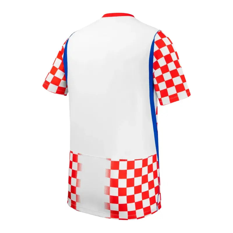 2026 Croatia Home Soccer Jersey, Men's Vatreni Football Kit with Red and White Checkered Design