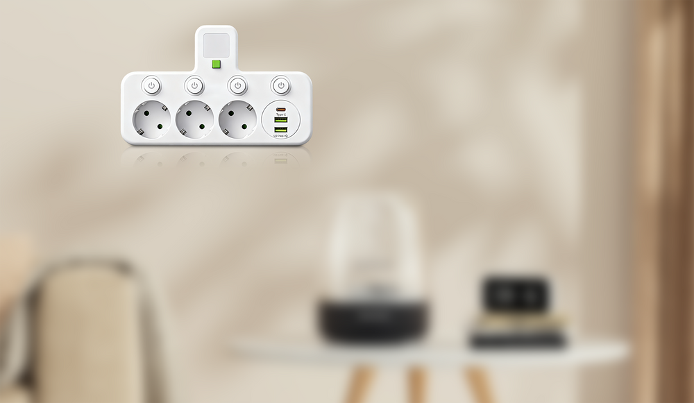 Power Strip – USB-A & USB-C Ports, Up to 5 Outlets, Built-In Night Light