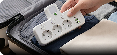 Power Strip – USB-A & USB-C Ports, Up to 5 Outlets, Built-In Night Light