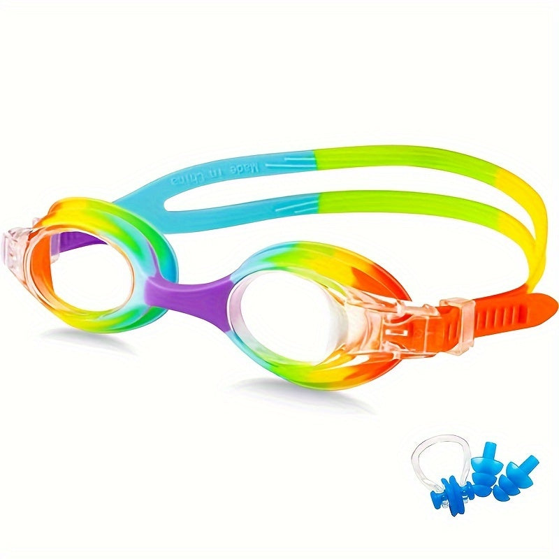 Kids Swim Goggles – Anti-Fog, Leak-Proof Silicone, Adjustable Strap, Ages 3–12