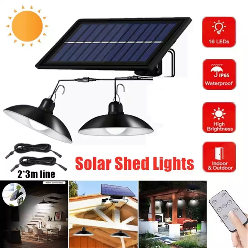 TwinRay – Wireless Solar LED Lamp Set with Remote Control
