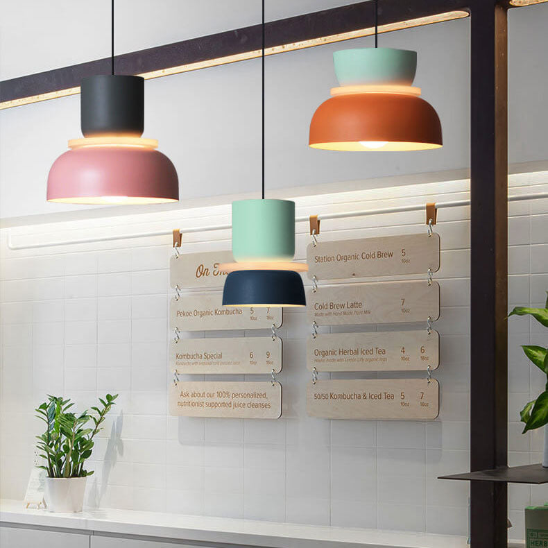 Macaron LED Pendelleuchte – Höhenverstellbare Skandinavische Designlampe für Modernes Wohnen