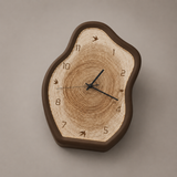 Wall Clock – Rustic Wood-Inspired Design, Silent Quartz Movement & Battery-Operated