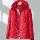 Sophie waterproof windbreaker in Red